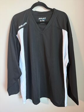 Bauer Black and White Hockey Jersey